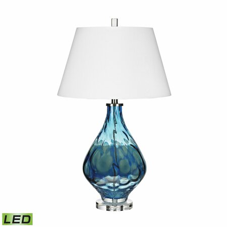 ELK SIGNATURE Gush 29'' High 1-Light Table Lamp - Blue - Includes LED Bulb D3060-LED